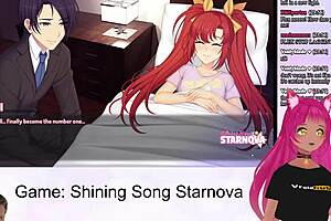 vtuber dives into shining song starnova aki route part 3, petite and kinky
