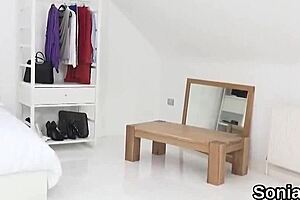 Adulterous British Mature Lady Sonia Flaunts Massive Hooters!