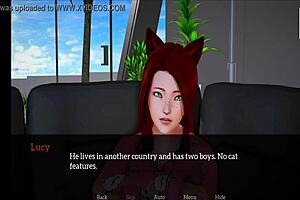 redhead character joins my new family in this 3d cartoon anime