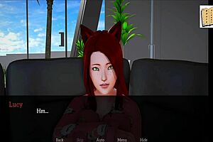 redhead character joins my new family in this 3d cartoon anime