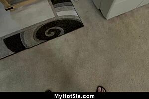 Scarlett Mae slurps her bro's cock deep in her mouth on MyHotSis