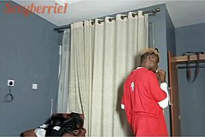 having amazing sex with long cock, narrow ass, and natural tits