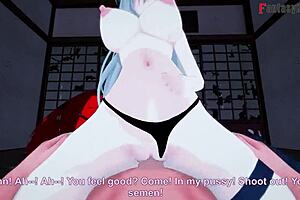 Feeling The Passion In Sunaookami Shiroko's Blowjob And Cowgirl Scene