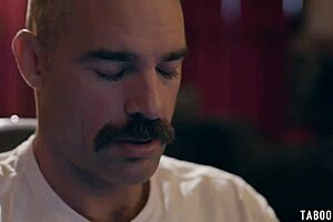 Teen mistress crashes married couple’s doorstep for sneaky blowjob and hardcore action