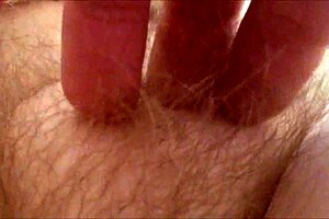 She's RUBBING her HAIRY MILF PUSSY at home