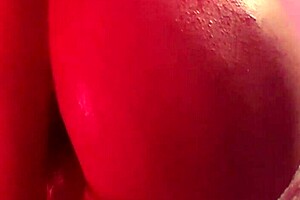 i'm a rubia tranny getting excited modeling lingerie and fucking my ass with a dildo - sexy maddy