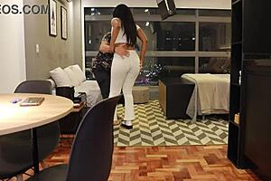 juliacarioca updates with brunette latina in white leggings on november 17 2023