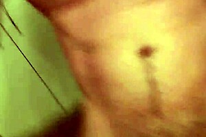 Sexy man with big cock masturbates