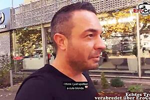 Outdoor POV FUCK with tattooed blonde German MILF!