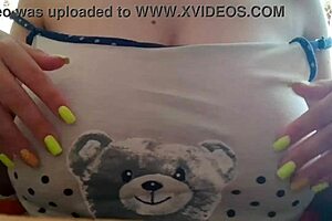 Shy stepsister shows her big tits to the camera instead of studying - luxuryorgasm