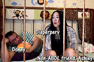 Abdl shyness overcome through backstage fetish exploration