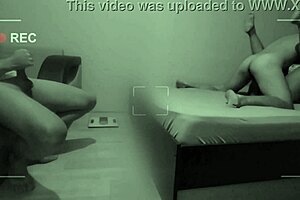 Cuckold Jerks Off As His Hot Wife Cheats With Her Lover