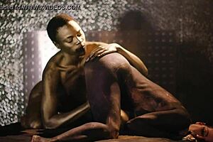 Alexis Fawx And Ana Foxxx In Artsy Lesbian Body Painting