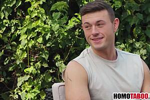 Straight stepbrother learns gay sex lesson 😏