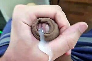 A cute brazilian twink slowly cums in his homemade solo video.