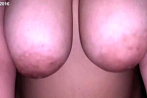 big tits wife rides husband's cock to creampie