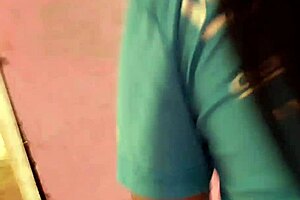 skinny latina smells her brother's boxers while washing clothes and masturbates with them