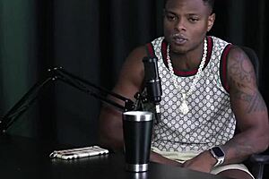 Transsexual gangbang in sheer red