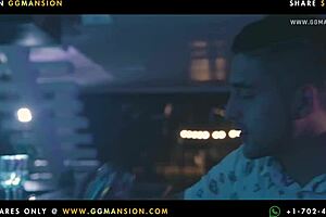 slightly aggressive lesbian gameplay with blonde latina brunette big asses ends hot in ggmansion