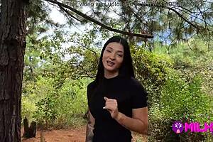 offering cash to sexy salome gil for forest banging