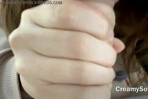 i bent over with my big tits for risky public sex on the ferris wheel, swallowing cum barely in time - creamysofy