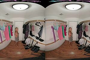 vrallure blonde masturbates to orgasm in voyeur scene?