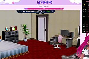 Lesbians give blowjobs and fuck big dicks close up