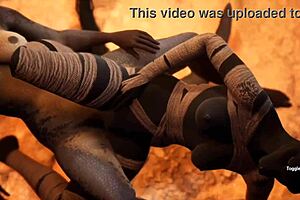 Furry Jackal Scissors Dragon In Wild Lesbian Sex!