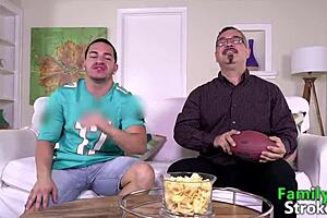 Stepsons And Stepsister Engage In Group Fucking