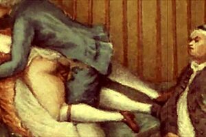 Vintage erotic illustration showcasing timeless sensual art in detail