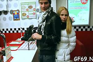 Two hunks ravish petite teen roughly