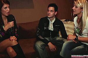 Hot Babe Bent Over For Quickie Fucking With Boyfriend, Spooning, Cum On Natural Tits