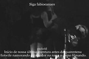 yo, check this milf showing off upskirt on the street with voyeur hubby