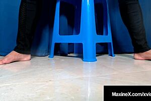 Cambodian cougar maxine x shoots girly cum fucking herself with big tits sex dildo orgasm vibrator nipples undressing tits hairless