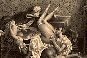 vintage illustration of antique retro cartoons