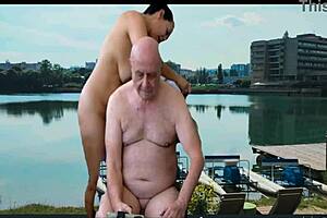 preview of complete 4k movie hot shave depilation by the lake with agarabas and olpr