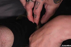 Femdom Ties Up Masked Man For Latex Strapon Pegging