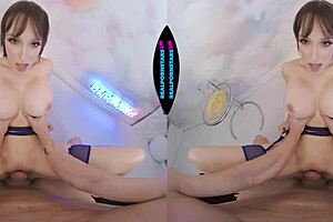 busty milf lexi luna gets oiled up for naughty fun with stockings