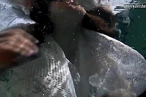 polcharova and siskina get wet horny underwater lesbians