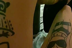 Ukrainian amateur with small tits performs footjob fetish. She licks her fingers.