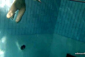 i love showing off my big tits underwater with brunette mia