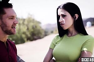 Is the perverted big cock guy using a sexy milf after her blowjob?