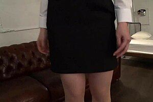 asian babe blows and fucks big cock.