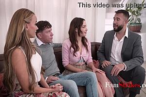 Pristine edge and rissa may in stepfamily foursome