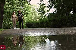 Sexy Hottie Amalia Davis Gets Distracted from Reading by Boyfriend's Cunilingus, Then Bent Over Doggystyle with Shaved Pussy.