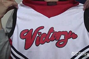 Cosplay date with cheerleader in Japanese style