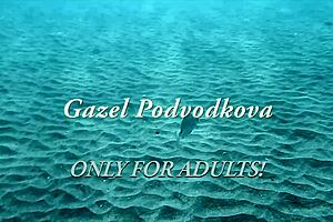 gazel podvodkova's intriguing naked beauty underwater in pool
