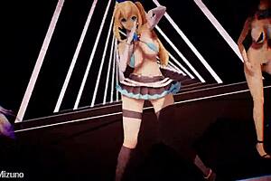 Mmd R18 adorable girls dancing to luvoratorrrrry in cute outfits