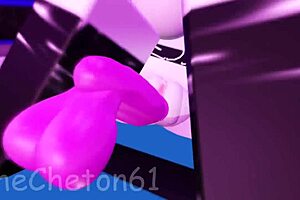 Stocking-Clad Babe Pissing All Over Herself