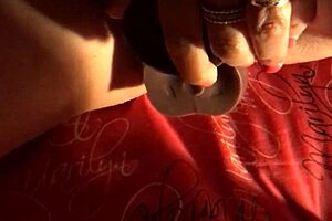 My wife loves playing with her dildo until she cums